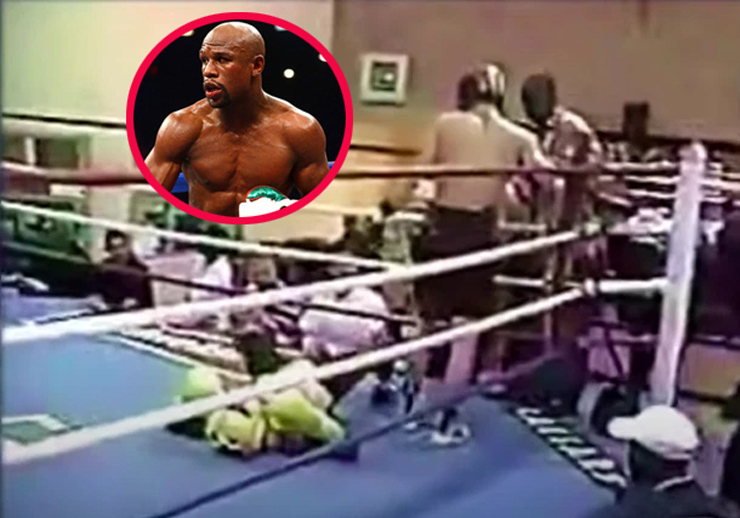 Năm 1998, Mayweather nằm vật ra sàn vì bị đàn anh hành hạ suốt 6 hiệp