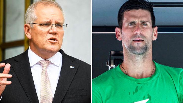 Thủ tướng Australia Scott Morrison để ngỏ khả năng Djokovic sẽ được giảm án cấm nhập cảnh vào Úc 3 năm tới