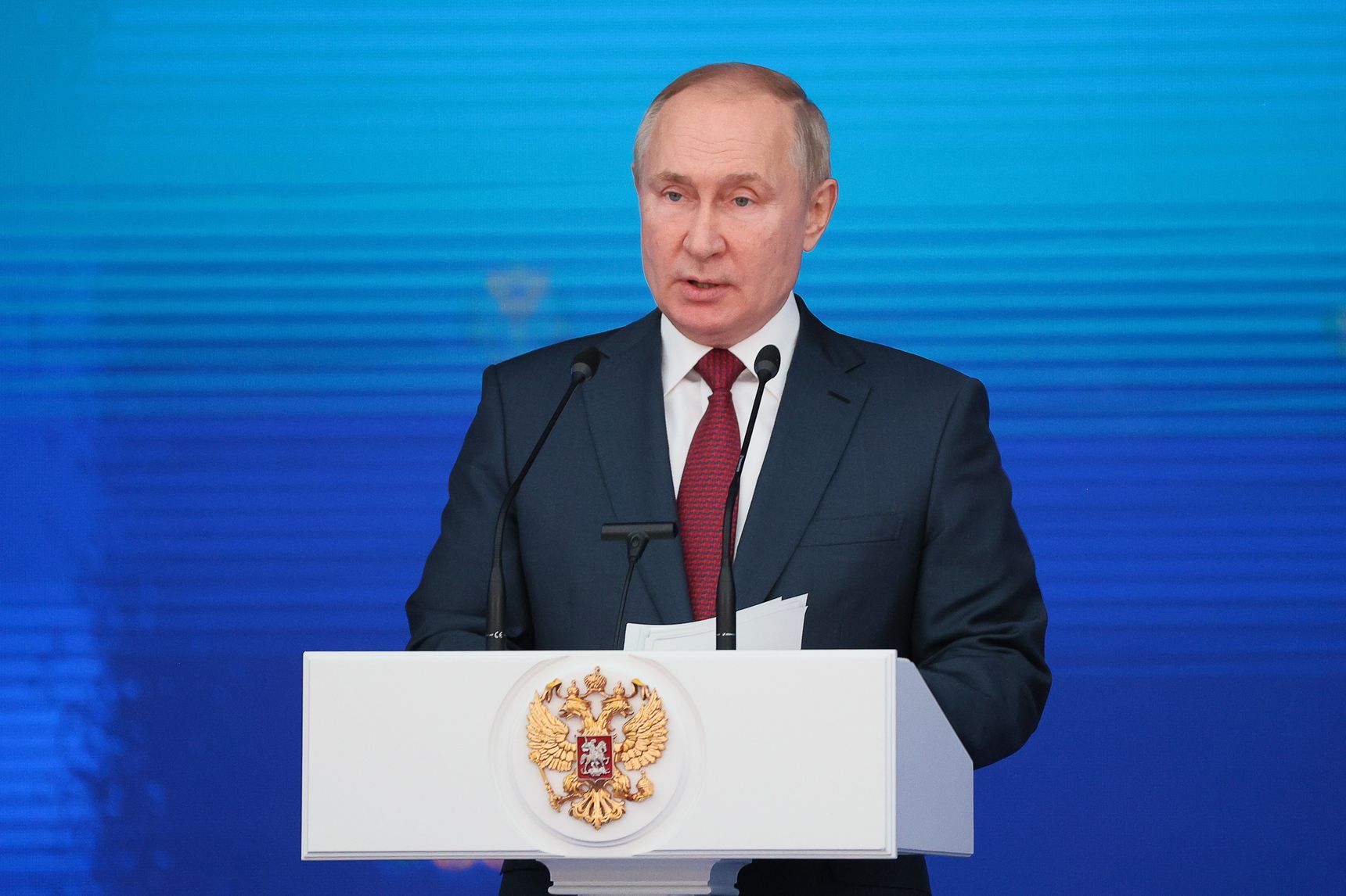 Ông Putin phát biểu tại một sự kiện diễn ra ở Điện Kremlin ngày 12.1.