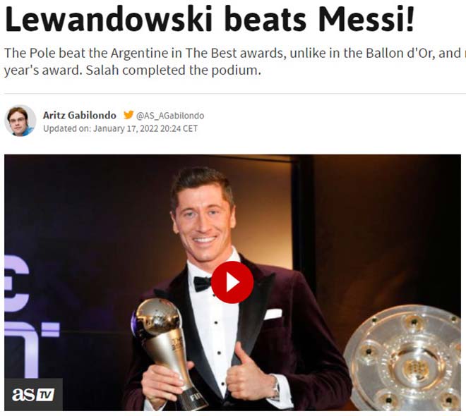 Báo châu Âu hả hê vì Messi trượt giải The Best, tôn vinh &#34;Vua&#34; Lewandowski - 2