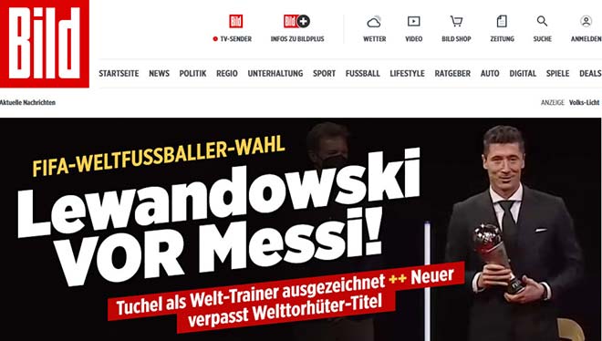 Báo châu Âu hả hê vì Messi trượt giải The Best, tôn vinh &#34;Vua&#34; Lewandowski - 4