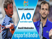 Thể thao - Video tennis Laaksonen - Medvedev: Phô diễn đẳng cấp loạt tie-break (Vòng 1 Australian Open)