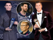 Bóng đá - Ronaldo &quot;giúp&quot; Lewandowski hạ Messi ở The Best, thầy Park - Quế Ngọc Hải chọn ai?