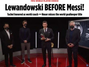 Bóng đá - Báo châu Âu hả hê vì Messi trượt giải The Best, tôn vinh &quot;Vua&quot; Lewandowski