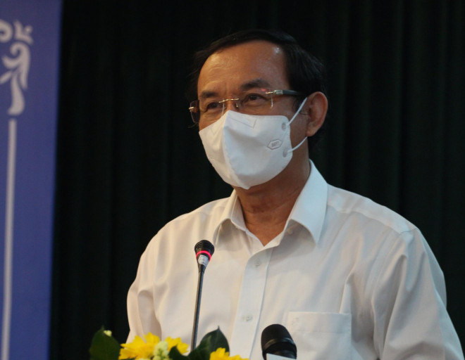 Bí thư Thành ủy TP HCM Nguyễn Văn Nên thông tin về ca nhiễm biến thể Omicron trong cộng đồng
