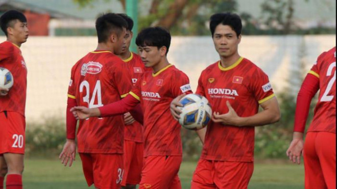 Đội tuyển Việt Nam tập luyện hướng đến các trận đấu tại vòng loại thứ 3 World Cup 2022