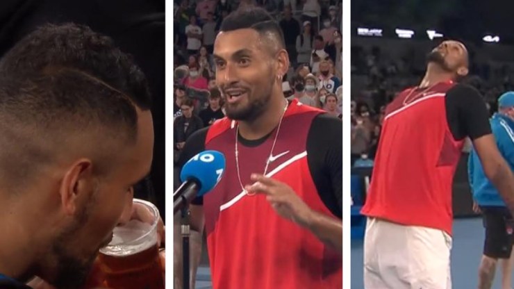 Kyrgios bắt chước màn ăn mừng của Ronaldo sau khi người hâm mộ hô vang "Siu"