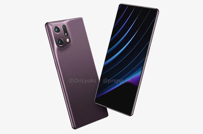 Ảnh kết xuất Oppo Find X5.