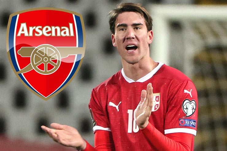 Vlahovic có thể gia nhập Arsenal và hưởng lương khủng