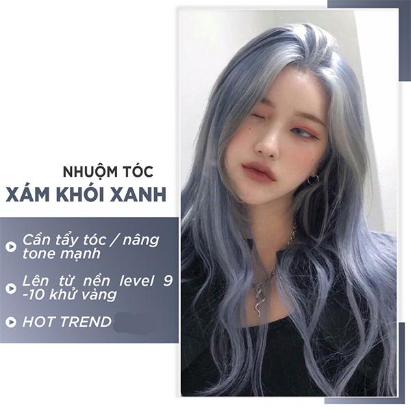 Xám khói: Top 25 màu tóc đẹp nổi bật tôn da sang trọng hot nhất hiện nay - 7