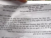 Giáo dục - du học - Đề thi học sinh Giỏi môn Văn ở Huế khiến dân mạng tranh cãi khi yêu cầu chọn giữa IQ và EQ