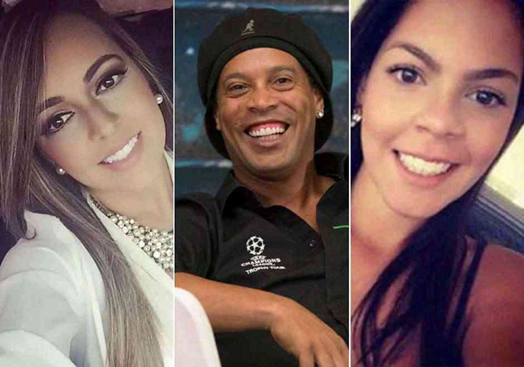 Chuyện tình tay ba giữa Ronaldinho cùng 2 người đẹp Beatriz Souza và Priscilla Coelho