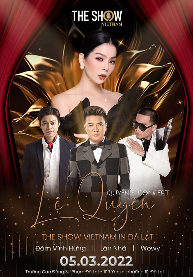 Poster chính thức của Quyên's Concert tại Đà Lạt