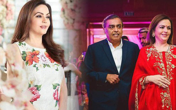 Bà Nita Dalal, 58 tuổi, là vợ của tỷ phú Mukesh Ambani, người giàu nhất châu Á với khối tài sản 102,1 tỷ USD.
