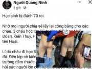 Tin tức trong ngày - Không làm bài tập về nhà, 3 học sinh lớp 3 bị đánh thâm tím mông