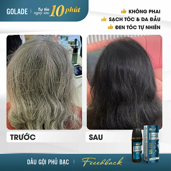 Dầu gội phủ bạc Golade - Giải pháp đột phá phủ đen tóc bạc tức thì - 3