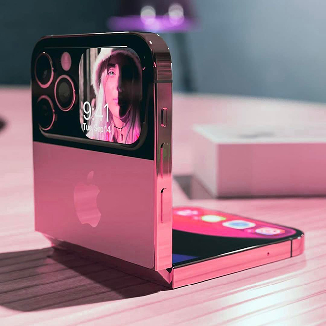 Ảnh concept iPhone 14 Fold.