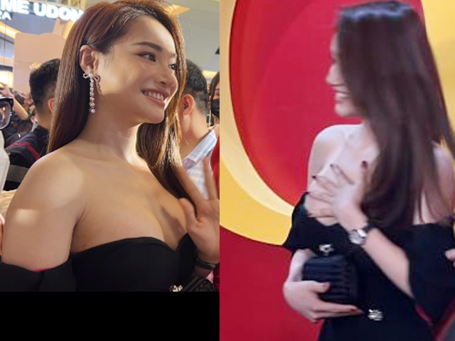 Giải trí - Diện váy như sắp tụt, bà xã Trường Giang có bạo bằng "đệ nhất mỹ nhân VN"?