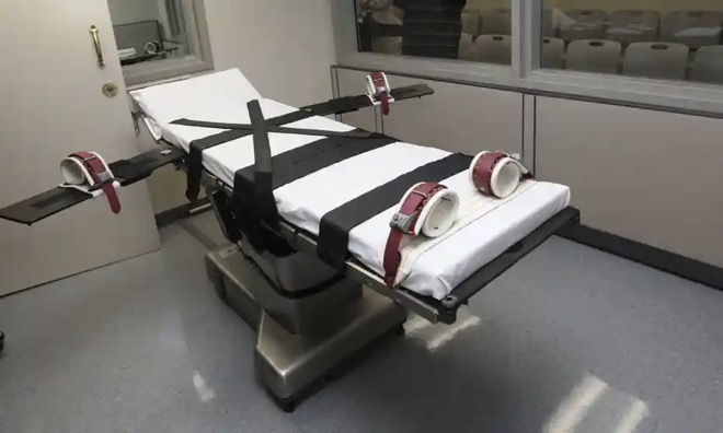 Căn phòng thi hành án tử hình bằng hình thức tiêm thuốc độc ở Mỹ.