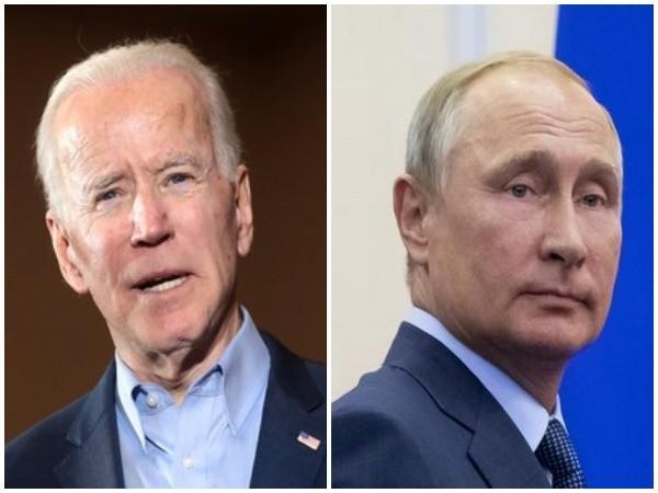 Tổng thống Mỹ Joe Biden (trái) và người đồng cấp Nga Vladimir Putin. Ảnh: ANI