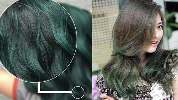 Tóc màu xanh rêu: Top 20 màu tóc đẹp tôn da trẻ trung nổi bật nhất hiện nay - 1