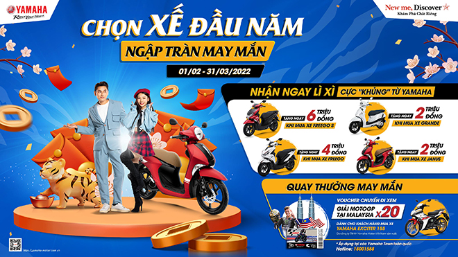 Nhâm Dần rinh xe máy Yamaha, nhận ngay lì xì cực “khủng” - 1