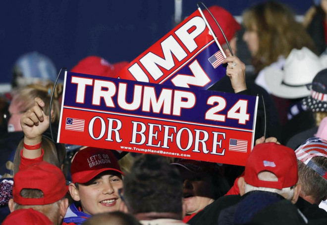 Đám đông ủng hộ ông Donald Trump tại một sự kiện hôm 29-1-2022 ở TP Conroe, bang Texas - Mỹ. Ảnh: AP