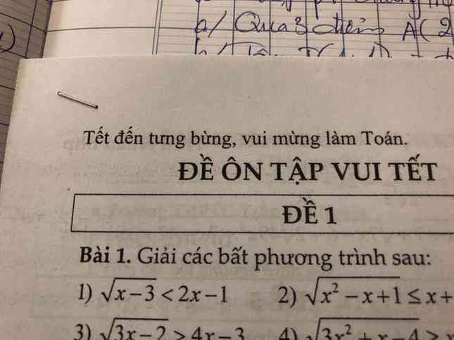 Tết đến tưng bừng vui mừng làm Toán - còn gì hợp lý hơn nữa đây?