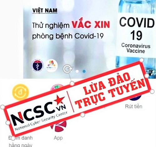 Tội phạm công nghệ sử dụng mạng xã hội quảng bá các sản phẩm mạo nhận có khả năng phòng ngừa và chữa trị Covid-19. (Ảnh NCSC)