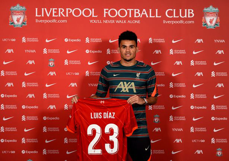 Luis Diaz gia nhập Liverpool từ Porto