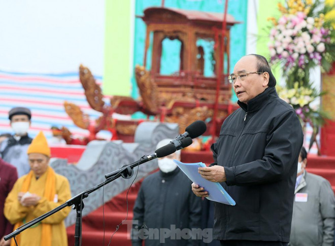 Phát biểu tại buổi lễ, Chủ tịch nước Nguyễn Xuân Phúc nhấn mạnh, Lễ Tịch điền của Hà Nam đã trở thành nét đẹp trong sinh hoạt văn hóa cộng đồng - một lễ hội giàu tính nhân văn, ý nghĩa khuyến nông sâu sắc, thể hiện lòng biết ơn các bậc tiền nhân trong việc khai hoang, mở mang ruộng đồng, đề cao quan niệm: Lấy nông nghiệp làm căn bản, coi nông nghiệp là nền tảng ổn định đất nước, ổn định xã hội