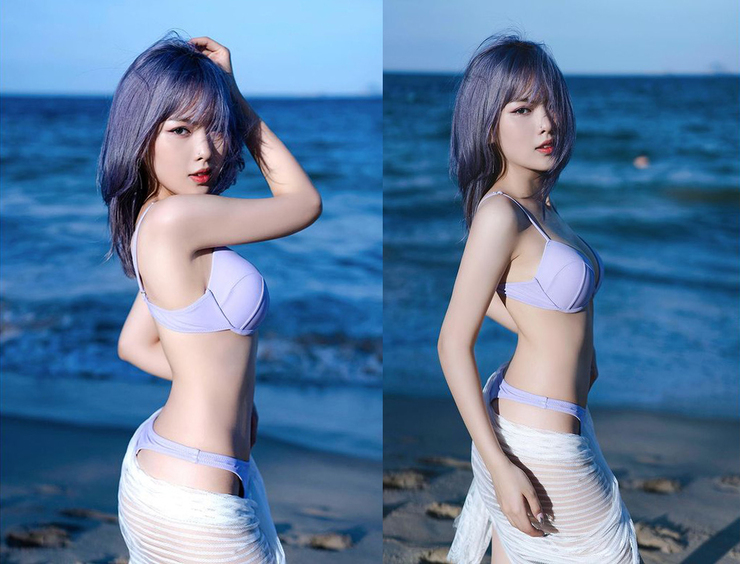 Sở hữu số đo hoàn hảo, streamer Trang Nhung luôn khiến người hâm mộ không thể rời mắt khi diện những bộ trang phục kiệm vải hay bikini.

