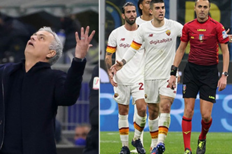 Mourinho "nổi trận lôi đình", chửi cầu thủ Roma thậm tệ sau trận thua Inter