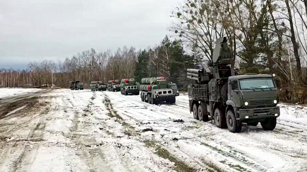 Các hệ thống phòng không Nga tham gia tập trận ở Belarus.