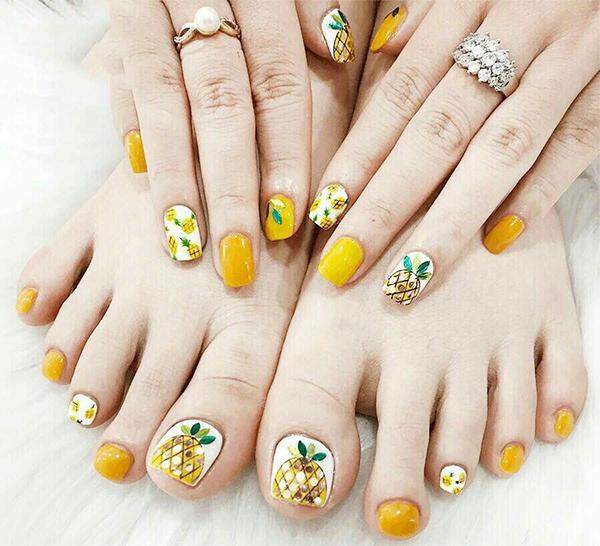 Mẫu nail chân đẹp đơn giản nhẹ nhàng được yêu thích nhất - 12