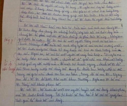 Bài văn miêu tả bố hệt như FBI phá án khiến cộng đồng mạng cười ra nước mắt - 1