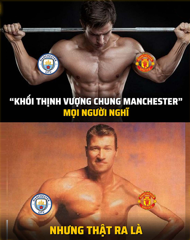 Đây là khi người ta nhìn vào 2 đội bóng thành Manchester.