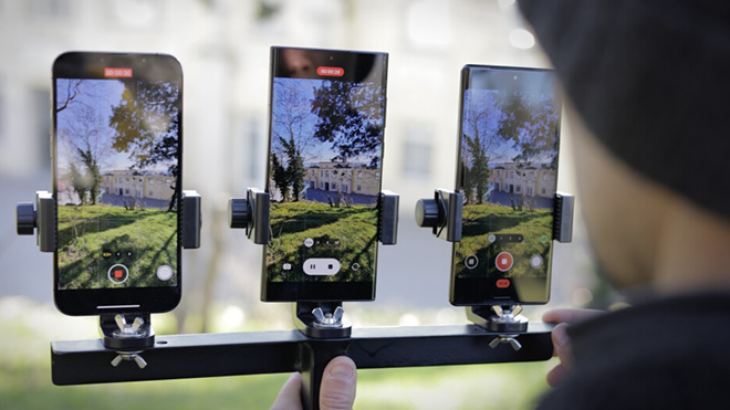 Galaxy S22 Ultra, iPhone 13 Pro Max và Pixel 6 Pro được so sánh camera.