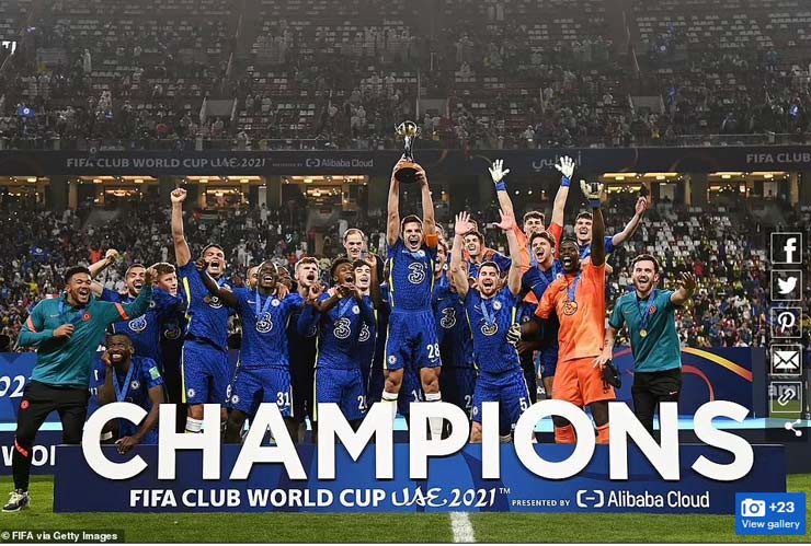 Chelsea đã có chức vô địch FIFA Club World Cup đầu tiên trong lịch sử của họ sau khi CLB này từng thua một đối thủ khác cũng đến từ Brazil là Corinthians 0-1 trong trận chung kết năm 2012 tại Yokohama (Nhật Bản).