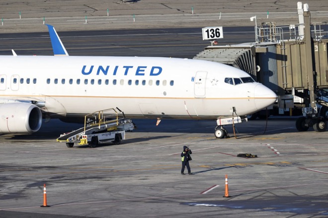 Một máy bay của hãng hàng không United AIrlines.