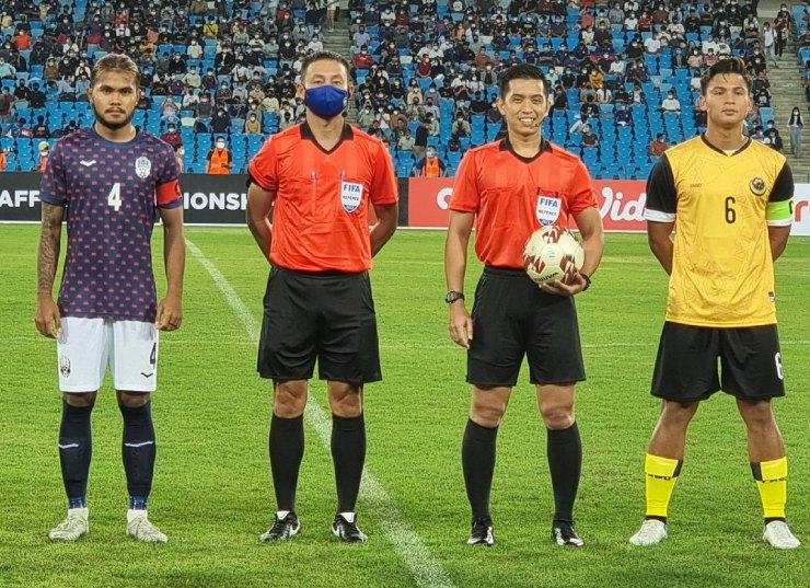 U23 Campuchia (ngoài cùng bên trái)&nbsp;"hủy diệt" U23 Brunei