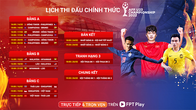 U23 Việt Nam đua tài, điểm mặt bảng “tử thần” tại AFF U23 Championship 2022 - 1