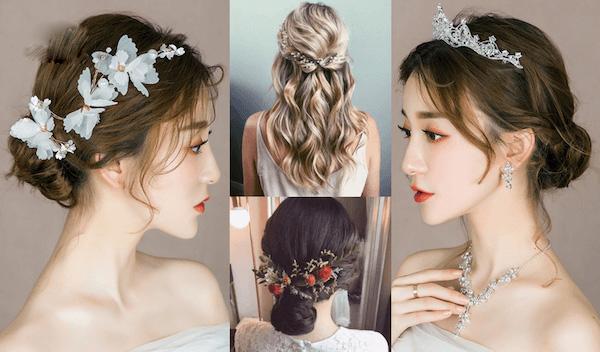 20 kiểu tóc cô dâu đẹp đơn giản xinh ngây ngất dẫn đầu xu hướng hiện nay - 27