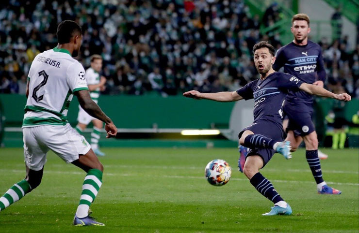 Dù phải làm khách tại Bồ Đào Nha nhưng Man City đã vùi dập Sporting Lisbon 5 bàn không gỡ