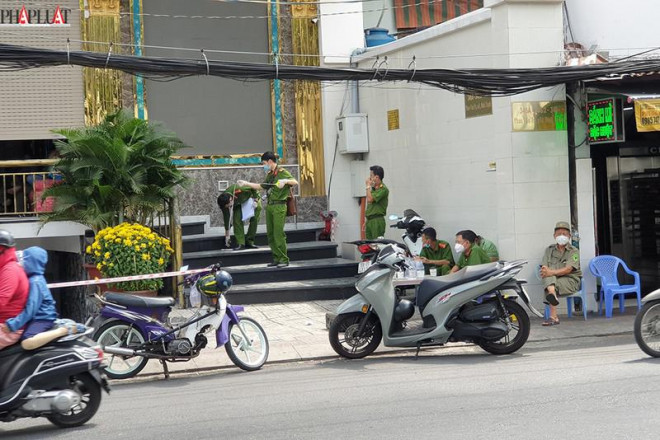 Công an nhanh chóng xác định được các thành viên trong băng nhóm hỗn chiến. Ảnh: NT