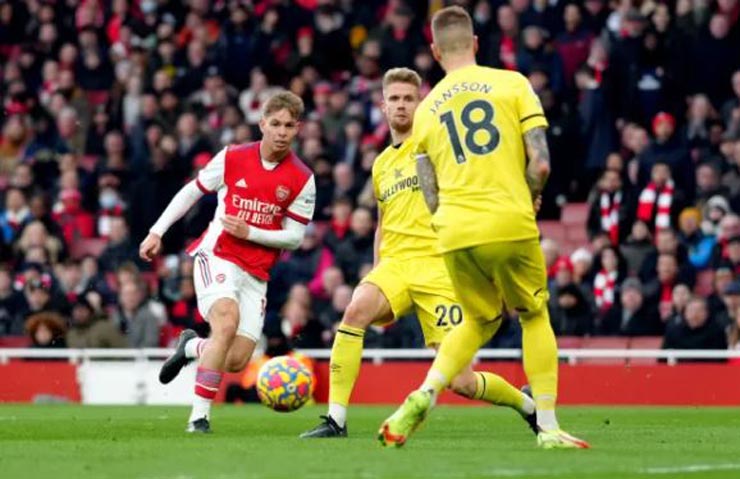 Bàn thắng đẹp mắt của Smith Rowe cho Arsenal