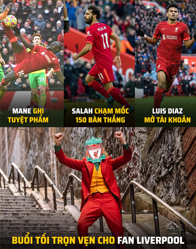 Một đêm trọn vẹn đối với fan Liverpool.