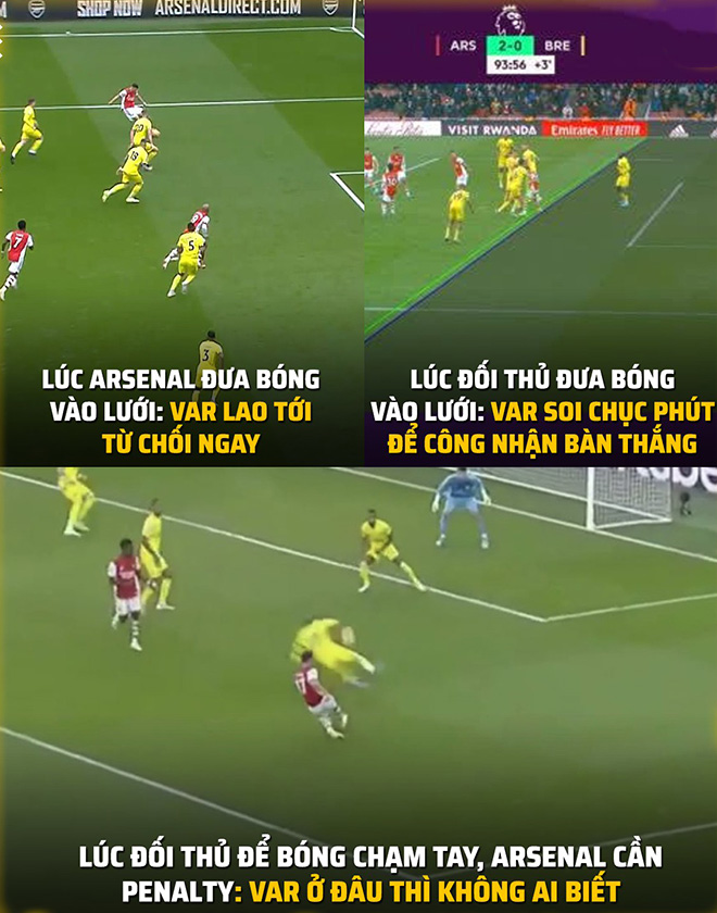 Sự bất công đối với Arsenal.