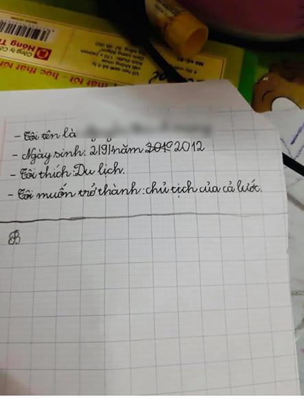 Học sinh viết về nghề nghiệp mơ ước nhưng lại phạm một lỗi khiến dân tình dở khóc dở cười - 1