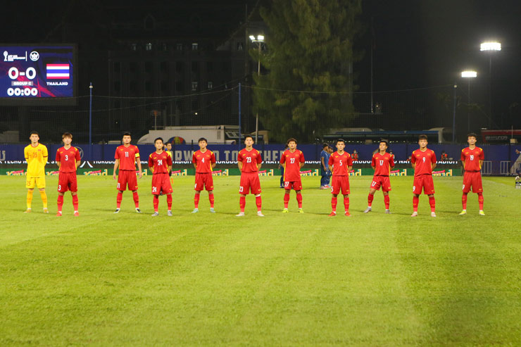 11 cầu thủ ra sân của U23 Việt Nam đấu U23 Thái Lan